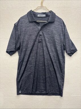 Cariloha 2XL Men's Heathered Dark Gray Polo Shirt bamboo